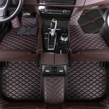 Car Floor Mats for Dodge Challenger , Luxury Leather Full Coverage Floor Liner