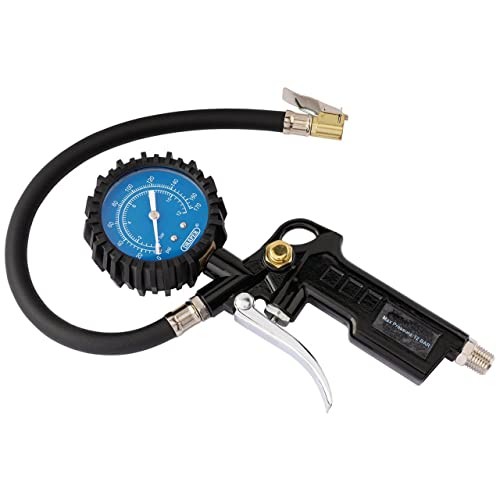 Draper Pistol-Grip Tyre Inflator | Twin Open Ended Connector | Cordless Car 