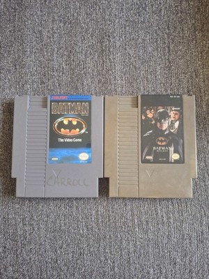 Sunsoft & Konami Batman & Batman Returns NES Cartridges Lot NTSC-U/C