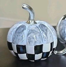 MACKENZIE-CHILD'S Courtly Check MINI Pumpkins 3"