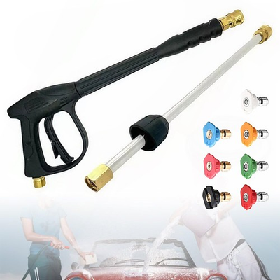 #ad High Pressure 5800PSI Car Power Washer Gun Spray Wand Lance 7 Nozzle Tool 1 4quot; $24.99