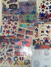 July 4th Patriotic USA Flag New Stickers Sticker Packs You Choose, YOU PICK