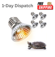 EvaStary 50W UVA UVB Reptile Heat Lamp 4 Pack Bulbs