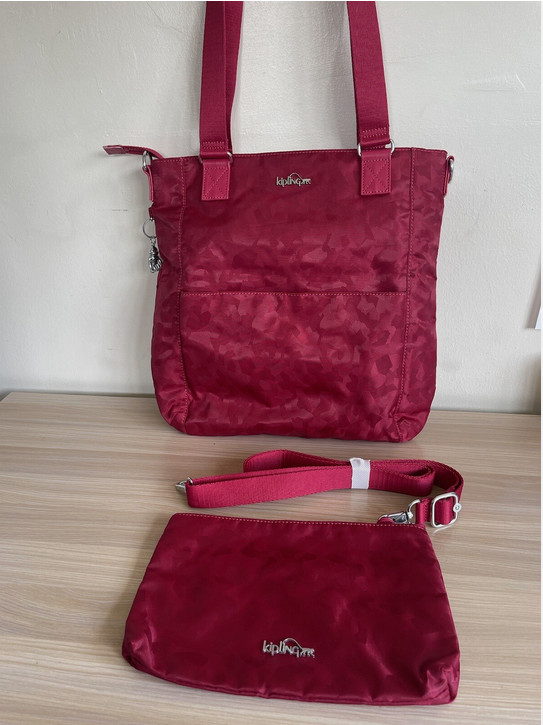 Borsa a tracolla Kipling ORTOLI con pochette/borsa in Geo Scarlett nuova