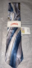 J. GARCIA Men's Blue 100 Silk Tie Abstract Collection Fifty Three NWT