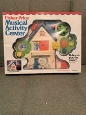 VTG Fisher Price Musical Activity Center #1100 In Original Box With Manual 1985