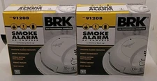 BRK First Alert 9120B Smoke Detector AC Powered Battery Back-Up Lot of 2