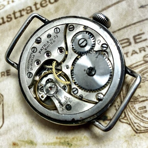 Reloj Patria Omega Primera Guerra Mundial Vintage Militar de Estados Unidos Plata Trench 34 mm ¡Todo Original Funciona! - Imagen 12 de 19