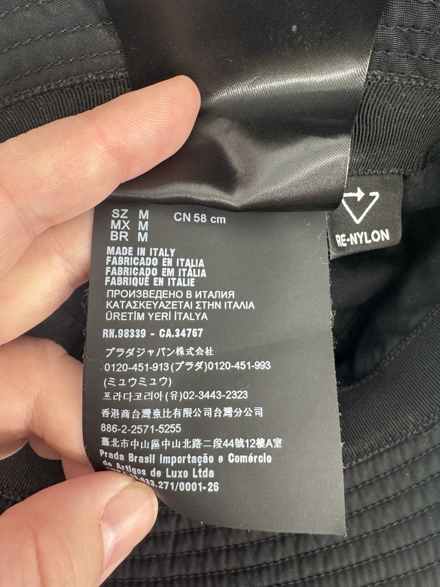 Prada Re-Nylon Bucket Hat Authentic | eBay