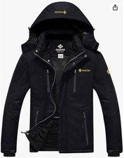 Uomo Giacca pile Sci impermeabile montagna inverno
