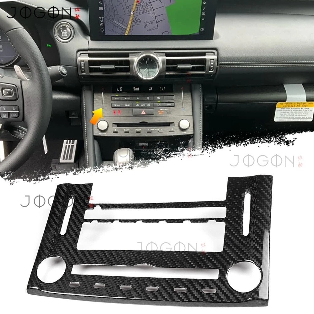 Real Carbon Console Air Climate Button Frame For Lexus RC300 RC350 F Sport 2023+ - Picture 1 of 12