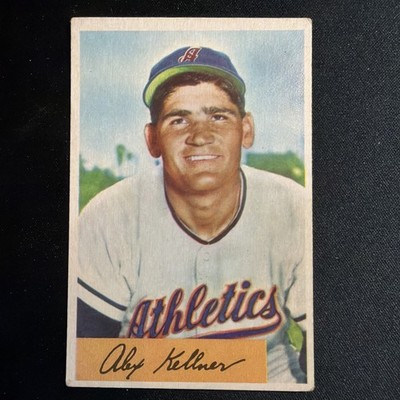 1954 Bowman ALEX KELLNER #51 Philadelphia Athletics *VG/EX* + BONUS CARD