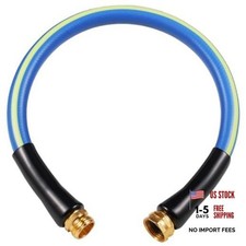 Short Garden Hose 2FT x 5/8",Leader Hose for 2ft-Male to female Blue Yellow