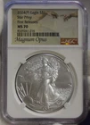 2024 P American Silver Eagle - Star Privy NGC MS70 Magnus Opus 1st Releases.
