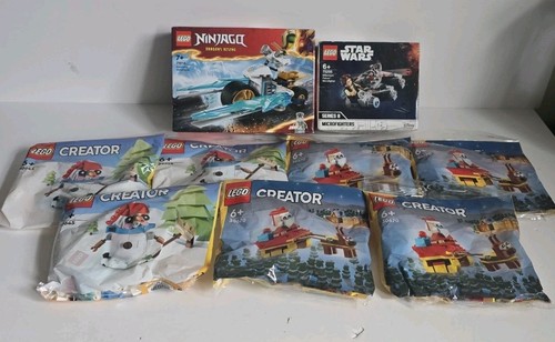 Lot de 9 sacs Lego poly neufs scellés et Lego Job en boîte | doublons