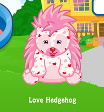 Webkinz Love Hedgehog Virtual Adoption Code Only Messaged Webkinz Valentines Pet