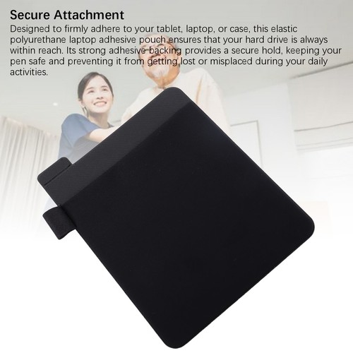 Laptop Adhesive Stick On Pouch Polyuréthane Réutilisable Laptop Stick On HardFR - Afbeelding 7 van 12