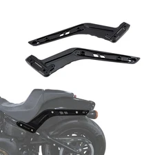 For 2018-2024 Harley Davidson Fat Bob FXFB/S Black Rear Fender Support Struts