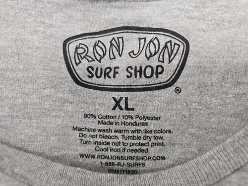 Ron Jon Surf Shop Shirt Women XL Extra Large Long Sleeve Gray Orange Beach - Picture 12 of 12