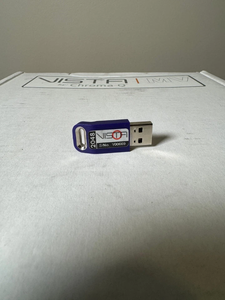 Chroma-Q Vista 3 DMX Control Software 2048 Ch 4 Universe Gen 2 Stackable Dongle - Image 2 of 4