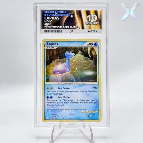 2023 Pokemon TCG Classic Lapras 008/034 Holo ACE 10 Gem Mint English
