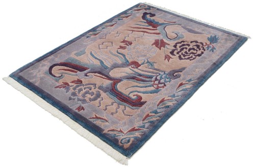 Original Nepal Handgeknüpfter Teppich Orientteppich 174 x 124 cm Top Ware - Bild 4 von 11