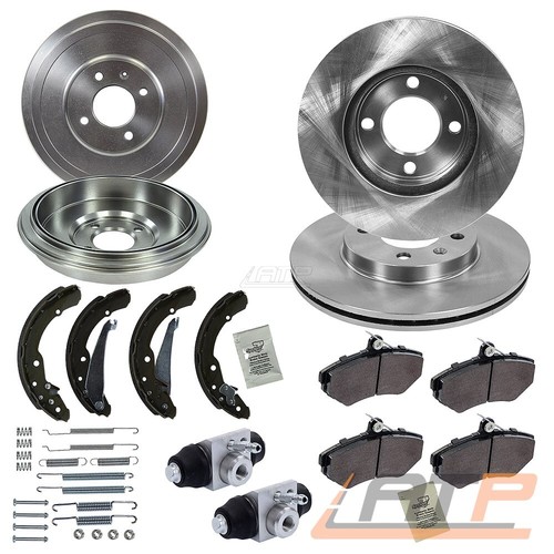 PowerSport Bremsen-Kit Vorne & Hinten – Mit Keramik-Belägen Und Rotoren – Für Kia Rio, Dodge Attitude