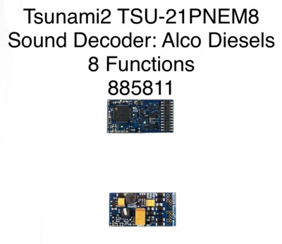 Soundtraxx Tsunami2 TSU-21PNEM8 Sound Decoder: Alco Diesels. ~ 885811
