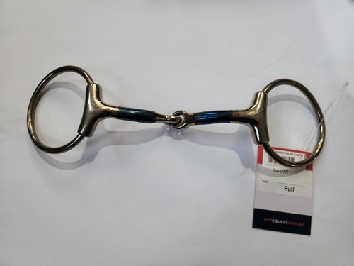 Showcraft - Blue Steel Barrel Snaffle Horse Bit - Full