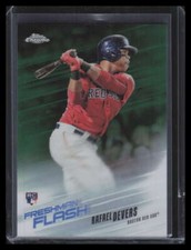 2018 Topps Chrome Freshman Flash Green Refractor ff15 Rafael Devers Rookie 4/99