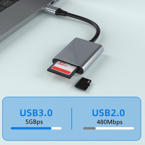 5Gbps MicroSD Card Reader Adapter for USB3.0 Cardreader SD4.0 TF Adapter UHS-II - Afbeelding 14 van 14