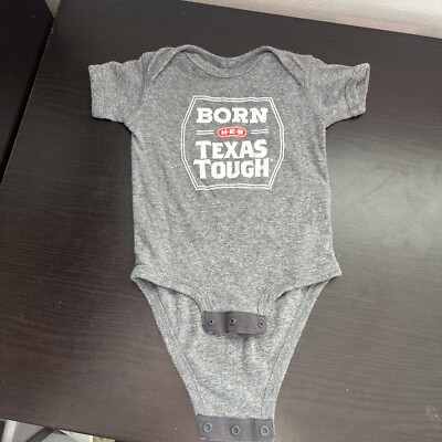 Heb Grocery Store Company Logo Texas Tough toddler Baby One Piece 6 mo