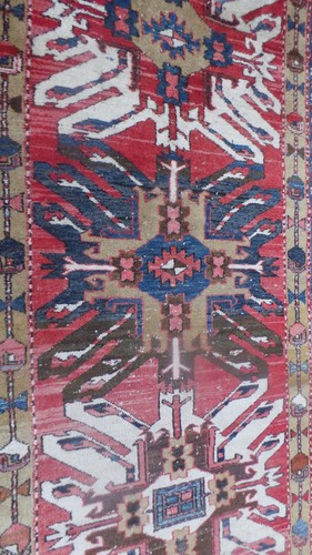 Persain Oriental Hall Runner Carpet Rug Hand Made Wool Vintage 11ft 2" x 3ft 7" - Picture 9 of 22