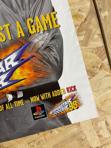 Official International Superstar Soccer N64 PS1 Promotional Poster 59cm x 42cm - Picture 2 of 5