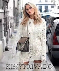 zara white sweater dress