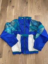 Vintage 90s RE Sport River Edge Track Jacket Shoulder Pads Women's Medium