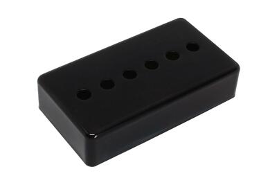 Center Hole P90 Humbucker Pickup Cover - 50mm - Black