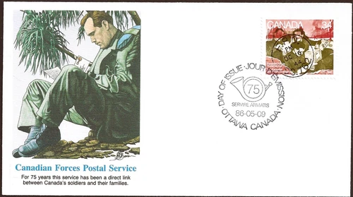 🍁Canada  #1094  "Canadian Forces Postal Service"  Nice New 1986 Fleetwood Cover