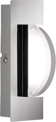 WOFI Estera LED Wandleuchte Unterputz Acrylglas Silber Chrom