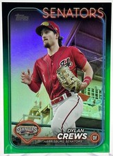 Dylan Crews 2024 Topps Pro Debut SP Image Variation Green Foil Prospect Rookie