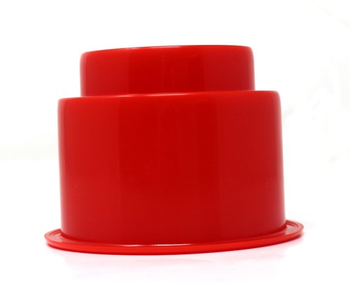 Red 3-5/8 Recessed Drop in Plastic Cup Drink Holder Can Car Table Boat RV - Picture 12 of 31