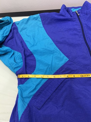 Vintage Nike Jacket Youth Sz 14 Or Large Blue/purple Windbreaker - Picture 12 of 24