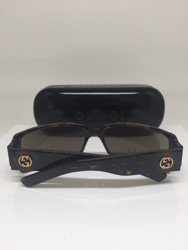 Neue Gucci GG 2564 Sonnenbrille GG2564/S C. JA3 dunkle Schildkröte mit GG Logo auf Bügeln - Bild 9 von 12