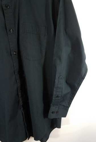 Kilburne and Finch Men's Dress Shirt Black Long Sleeve Button Up Size 15-32/33 - Picture 3 of 6