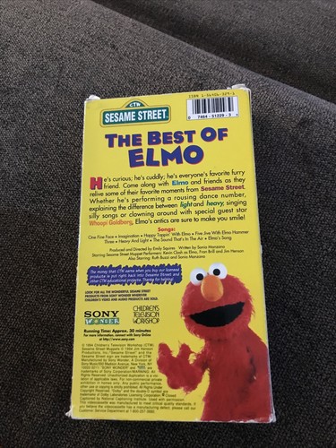 THE BEST OF ELMO Vhs Video Tape 1994 Sesame Street Muppets CTW Jim Henson GUC - Picture 5 of 12