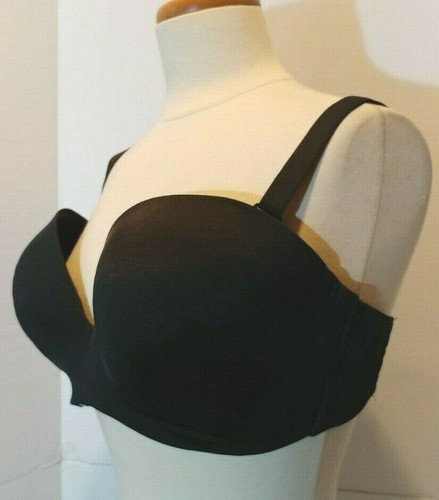 Sujetador de cacique convertible negro talla grande para mujer - extensor de espalda ancha - talla 42DD - Imagen 3 de 11