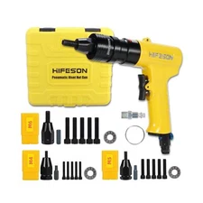 HIFESON Pneumatic Rivet Nut Gun (M4 & M5 & M6) Air Rivet Nut Pull Setter Tool...