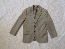 Vintage Polo By Ralph Lauren Kids 7 Tan Khaki Blazer Suit Jacket