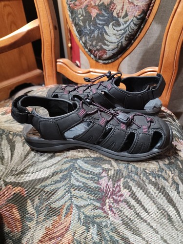 Khombu Women Active Sandal, Ashley, Color Black & Purple sz8m 5432 - Picture 4 of 10