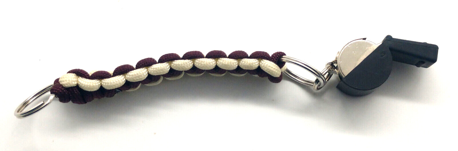 Vintage Fabric Lanyard Coach Whistle Works Good Keyring Keychain